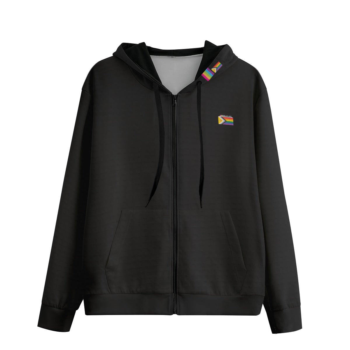 Pride or Die Zip-Up Charcoal Hoodie - 100% cotton 310gsm