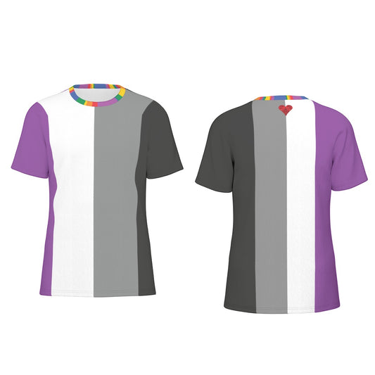 Ace of Hearts Asexual Pride Tee - 100% Cotton 190gsm