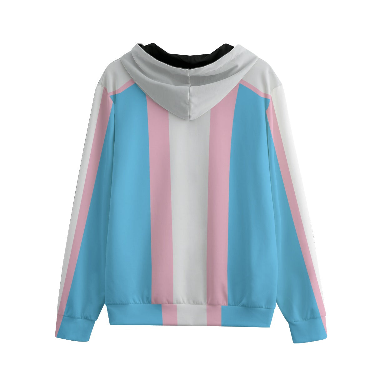 Transgender Pride Zip-Up Hoodie - 100% Cotton 310gsm