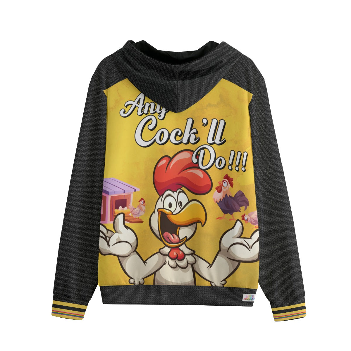 Any Cock'll Do Zip-Up Hoodie - 100% Cotton 310GSM